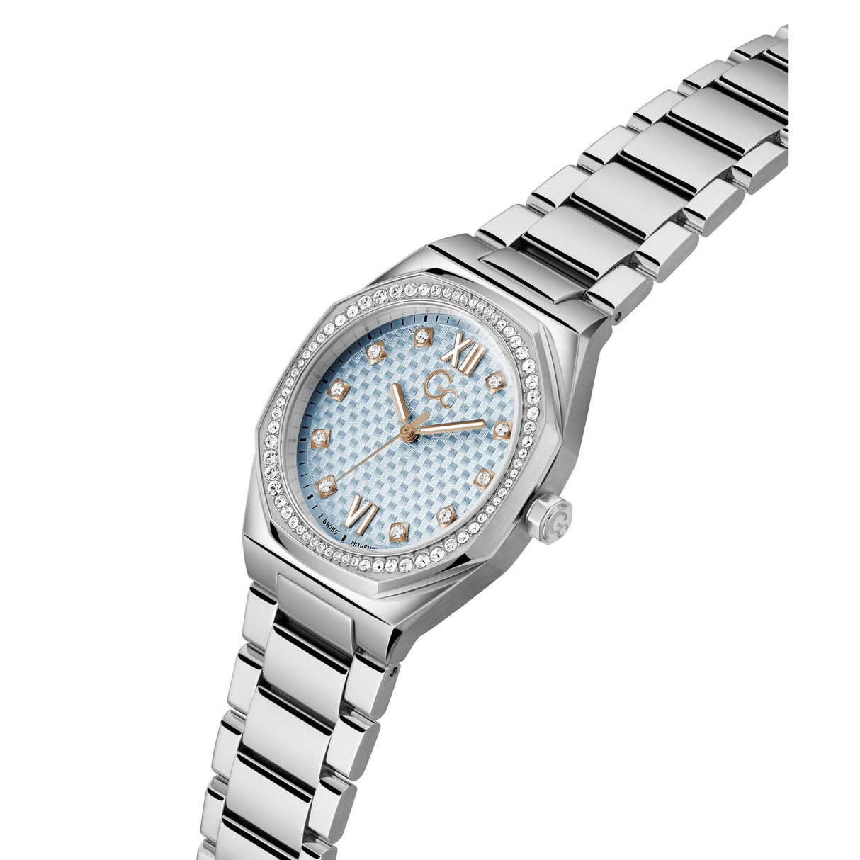 Guess Reloj Analógico para Mujer de Cuarzo con Correa en Acero Inoxidable Z25003L7MF