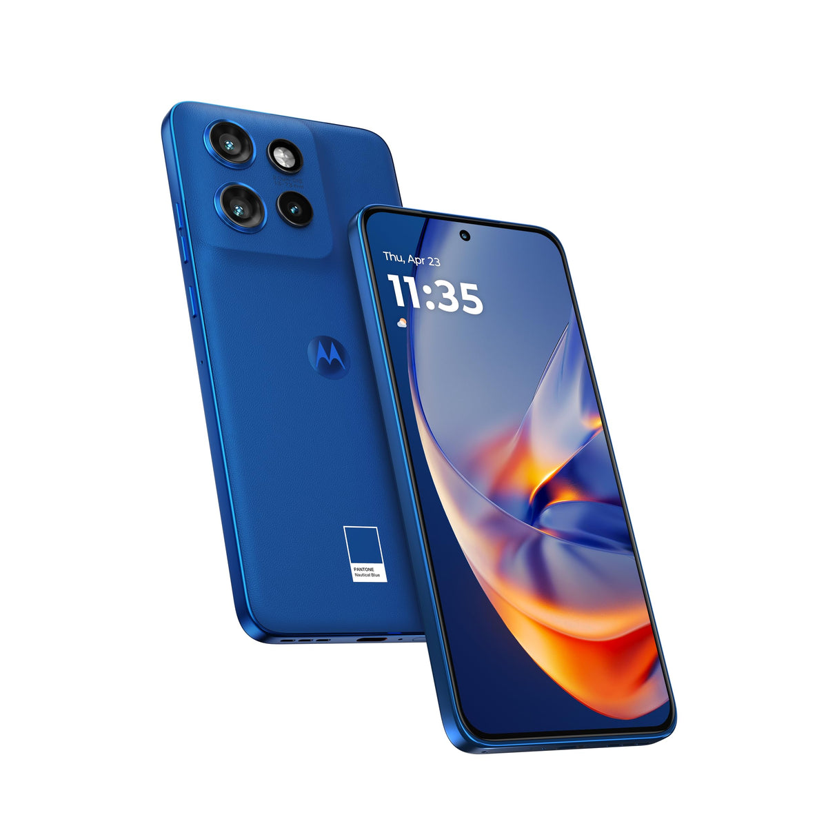 Motorola Edge 50 Neo, 24GB (12+12GB RAM Boost)/512GB, España, diseño Compacto de 6,36", Pantalla pOLED 1.5k, Cámara 50MP y Zoom Optico 3X, Carga Turbopower de 68W, Dual SIM, Funda, Navy Blue