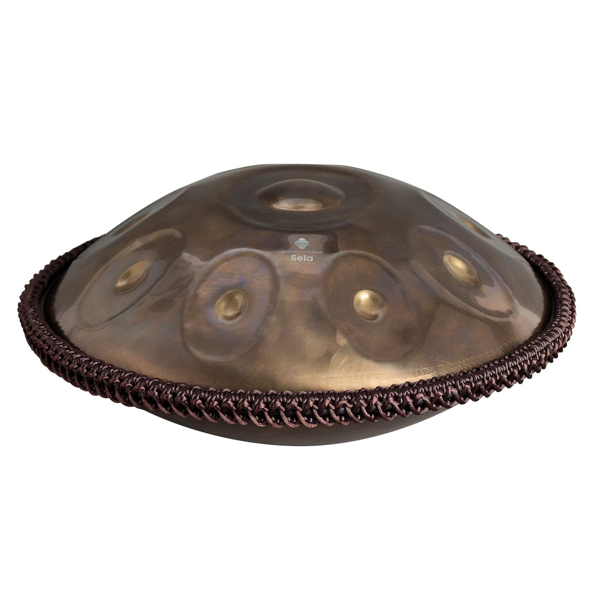 Sela Journey F - Pan de mano integral, tamaño de viaje, calidad prémium, instrumento de percusión de acero inoxidable, incluye funda acolchada, Pantam SE 305, color dorado
