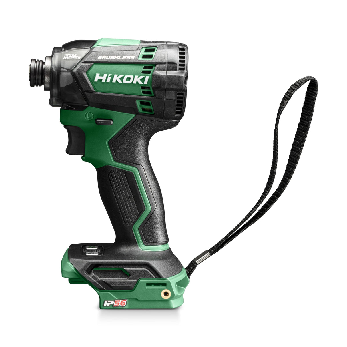 HiKOKI Atornillador de impacto inalámbrico, 18 V, 1/4", 210 Nm, motor sin escobillas, martillo triple, IP56 resistente al polvo y al agua, luz LED, compacta y ligera, incluye maletín de transporte