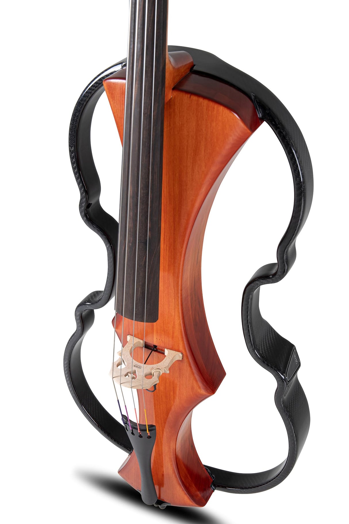 GEWA E-Cello, violonchelo electrónico, Novita 3.0 rojo-marrón 4/4 Made in Germany