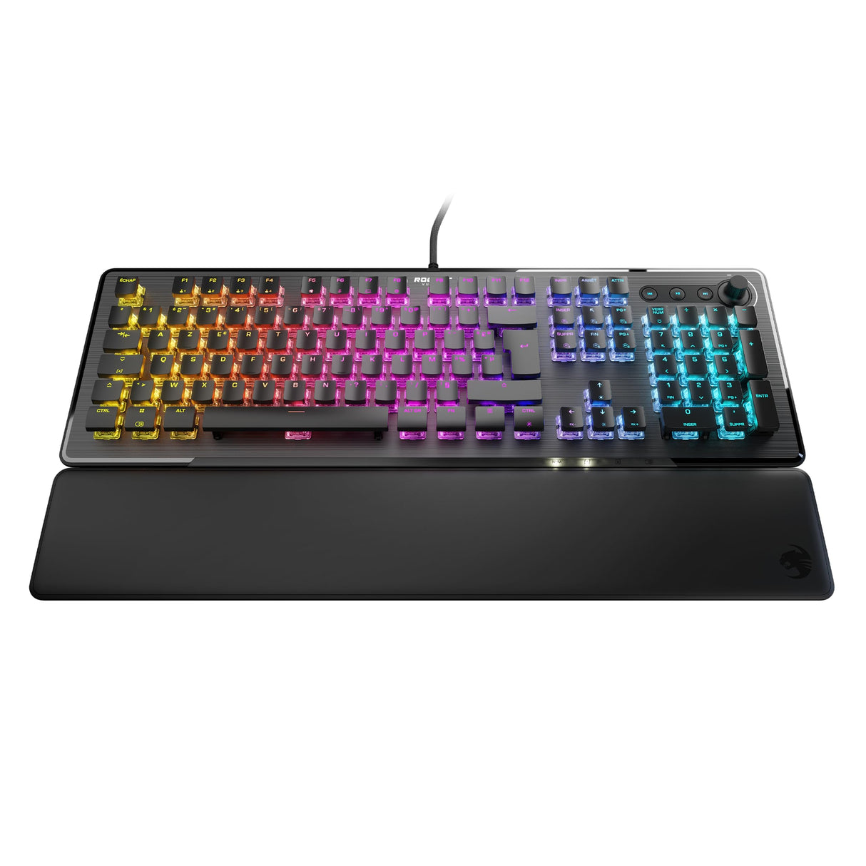 ROCCAT Vulcan II – Teclado mecánico para Juegos para PC, Teclas retroiluminadas RGB Personalizables, reposamuñecas extraíbles, Titan II Linear Switches, Negro