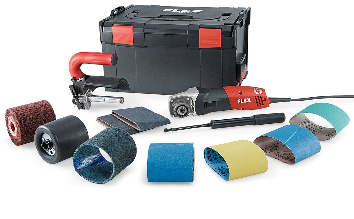 Flex BSE 14-3 100 Set - Lijadora (Lijadora orbital, Lijadora manual, Negro, Rojo, Alrededor, 1000 RPM, 3500 RPM)