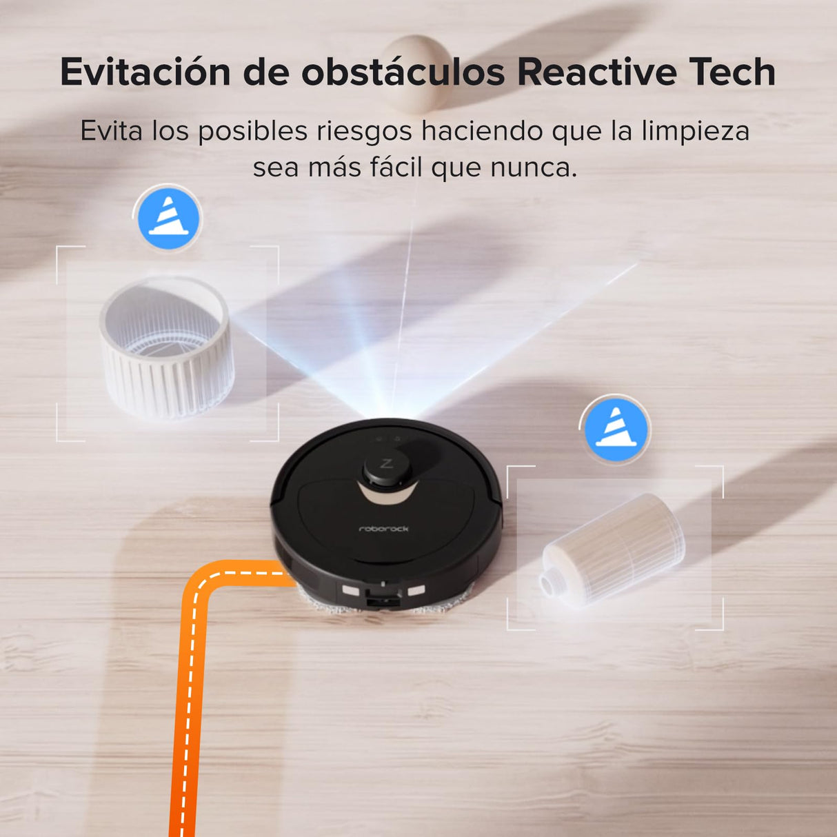 roborock Qrevo Robot Aspirador y fregasuelos, Funciones Automáticas de Vaciado, Lavado, Secado, Limpieza de la Base y Autorrellenado, Mapeo 3D, Potencia de succión de 5500 Pa Aspirador Robot