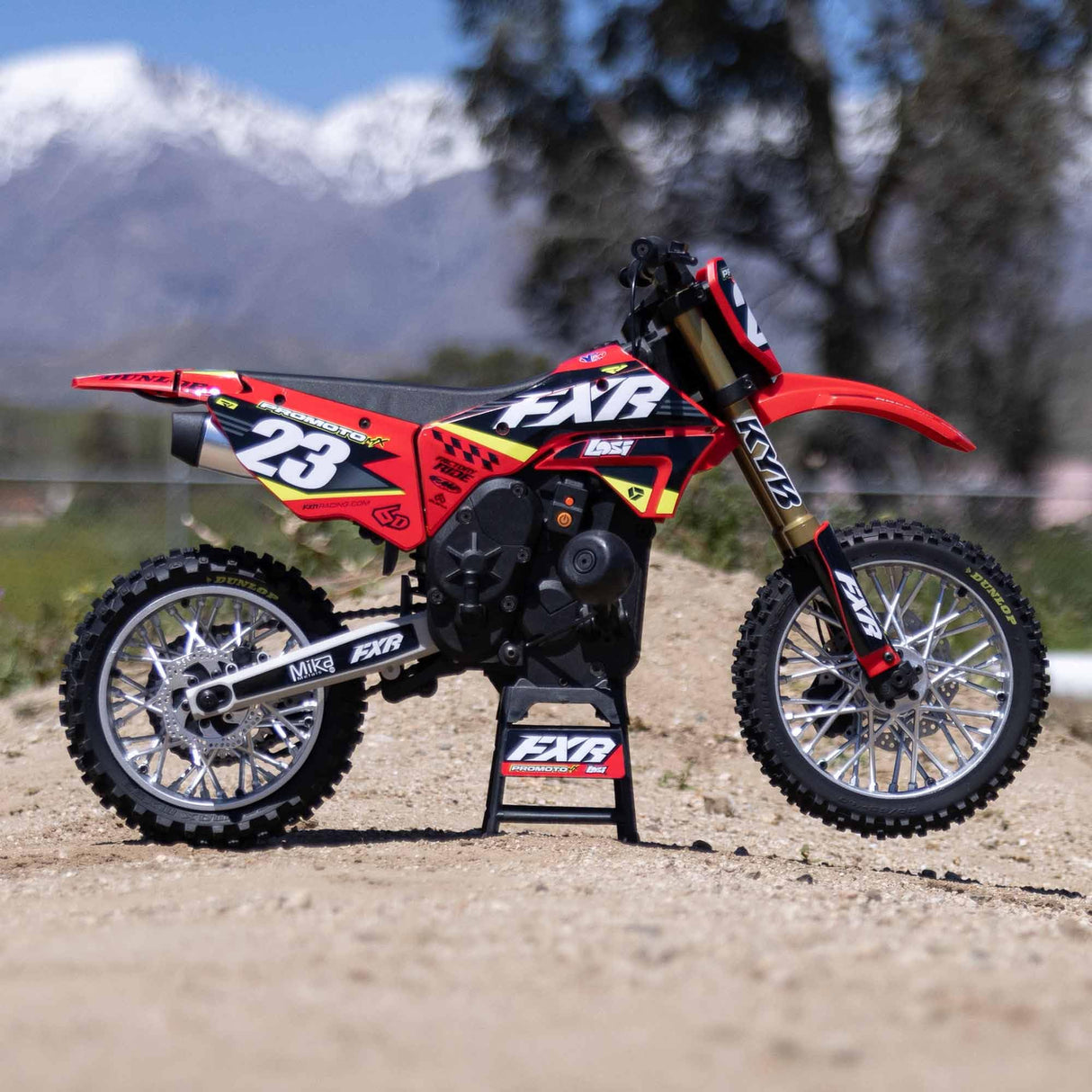 LOSI RC Promoto-MX 1/4 Motorcycle RTR (Battery and Charger Not Included), FXR, LOS06000T1, Red