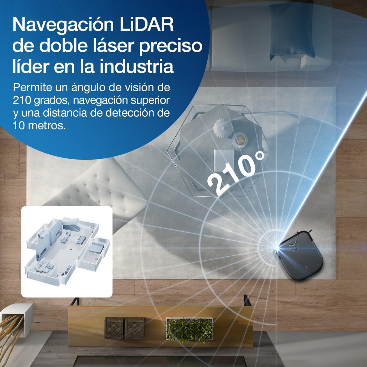 ECOVACS DEEBOT X2 OMNI, Robot aspirador y fregasuelos con estación todo en uno, potencia de succión 8000 Pa, diseño cuadrado, mopas elevables de 15 mm, lavado de mopas con agua caliente, IA, YIKO