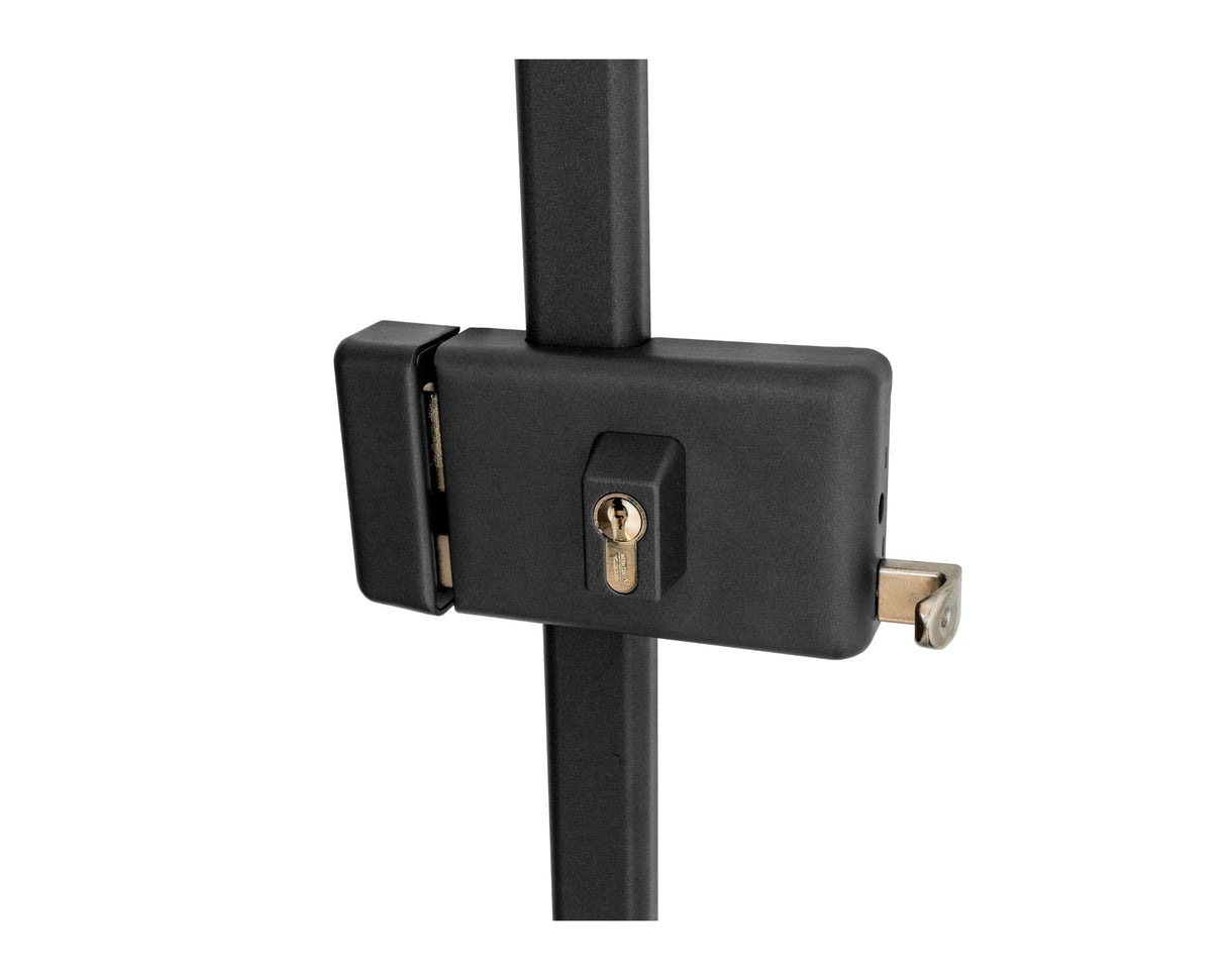 Vachette - Cerradura de aplique multipunto horizontal con tirada múltiple serie 8800, tiro izquierdo, certificado A2P*, alta seguridad, 3 puntos de cierre, 4 llaves VIP+ patentadas incluidas, gris
