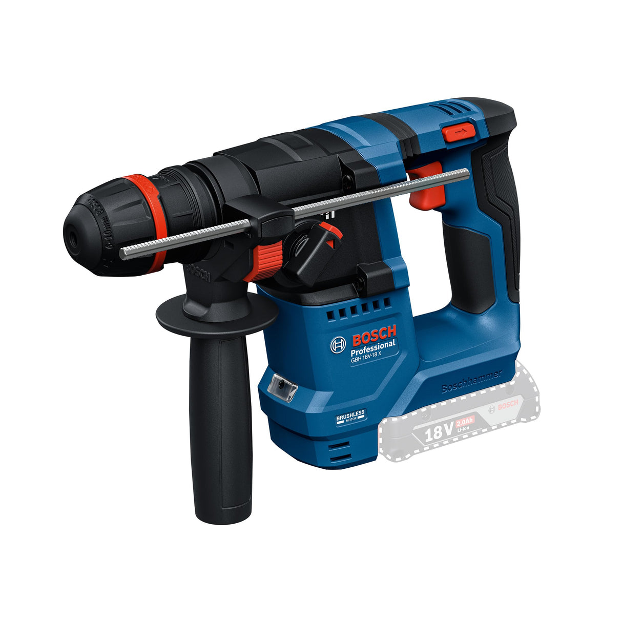 Bosch Professional 18V System martillo perforador a batería GBH 18V-18 X (ONECHUCK)