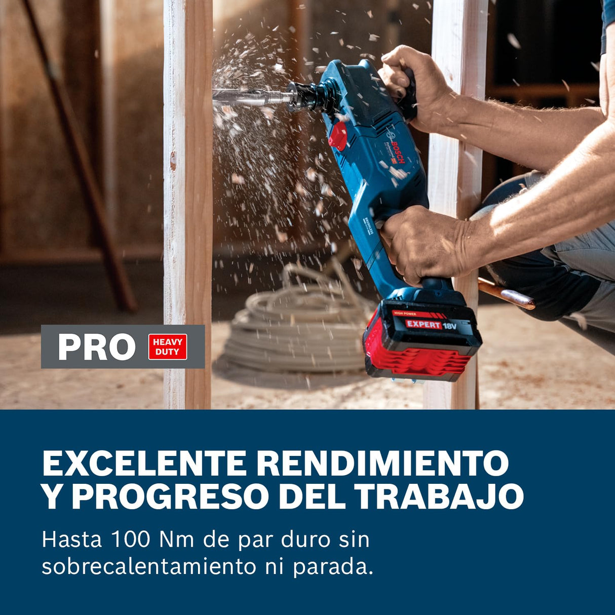 Atornillador angular a batería GRD 18V-127 HX con Bosch Professional 18V System