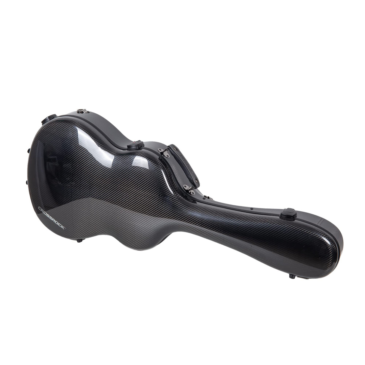 Crossrock Air 4/4 - Funda rígida para guitarra de concierto (100% fibra de carbono, con mochila y funda protectora), Negro, Clásico