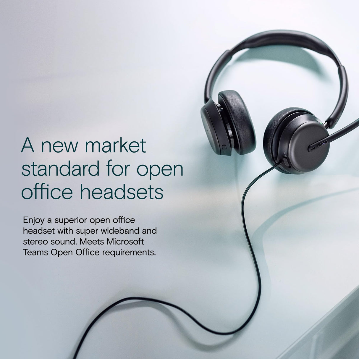 EPOS Impact 860T ANC Auriculares con Cable de Doble Auricular con Cancelación Activa de Ruido, Certificado Teams, USB-C y USB-A, Super Wideband Audio, para Oficina, Zoom, Trabajo Remoto e Híbrido