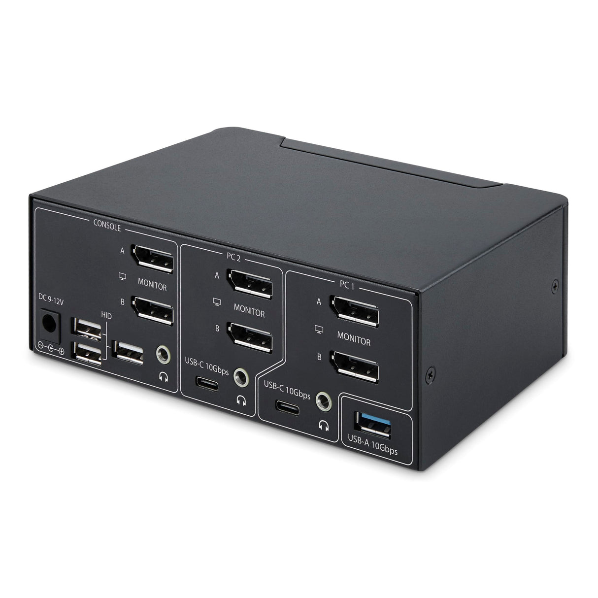 StarTech.com Switch KVM DisplayPort 1.4 de 2 Puertos y 2 Monitores - 8K 60Hz - con Hub USB de 2 Puertos (10Gbps) - TAA