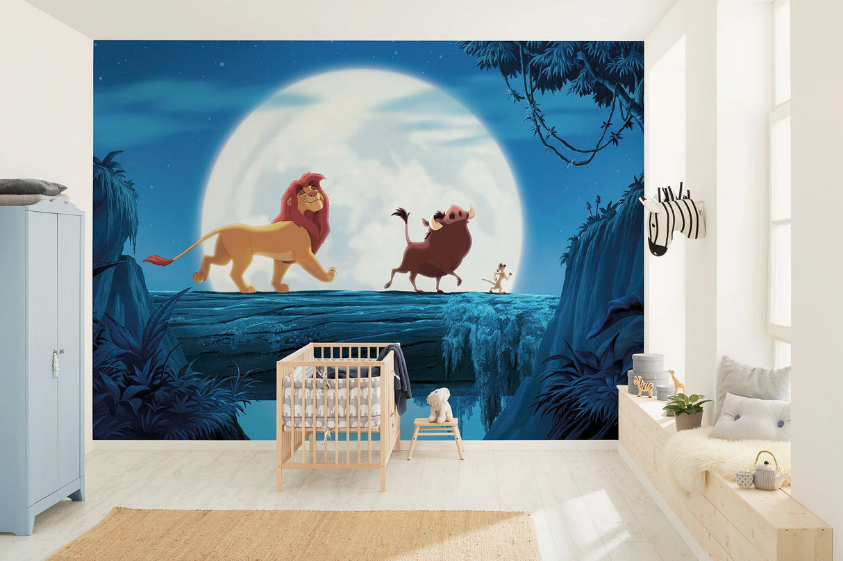 Komar WTD - Papel pintado fotográfico para habitación infantil (350 x 250 cm), diseño de El Rey León de Disney