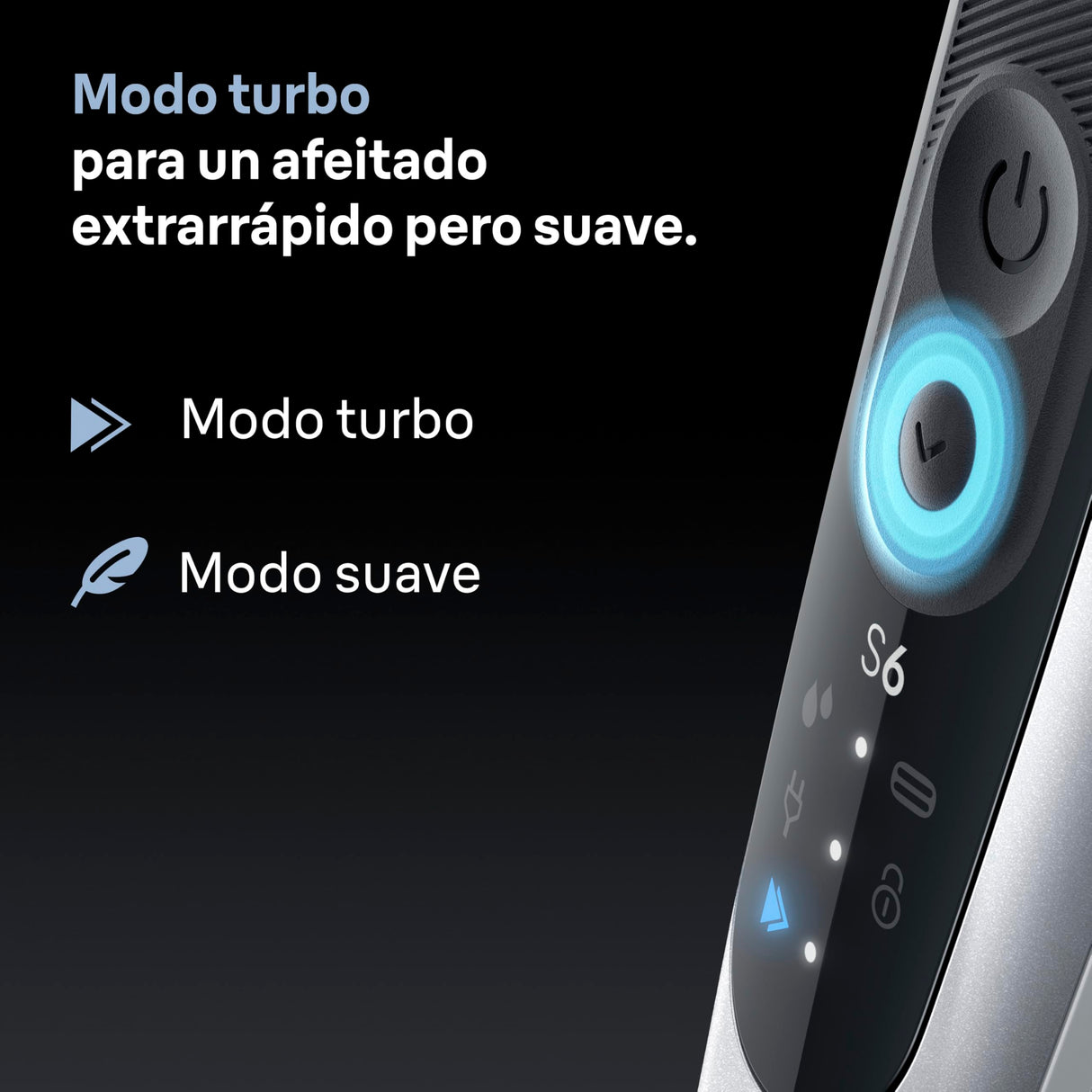 Braun Afeitadora Eléctrica Hombre Series 6, Máquina De Afeitar En Seco Y En Mojado, 2 Modos De Afeitado, 60 Min De Uso, +2 Accesorios De Rasurado, Centro De Limpieza,Estuche De Viaje, 62-S7650CC,Plata