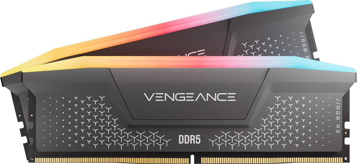 CORSAIR Vengeance RGB RS DDR5 64GB (2 x 32GB) hasta 6000MHz AMD Intel RAM