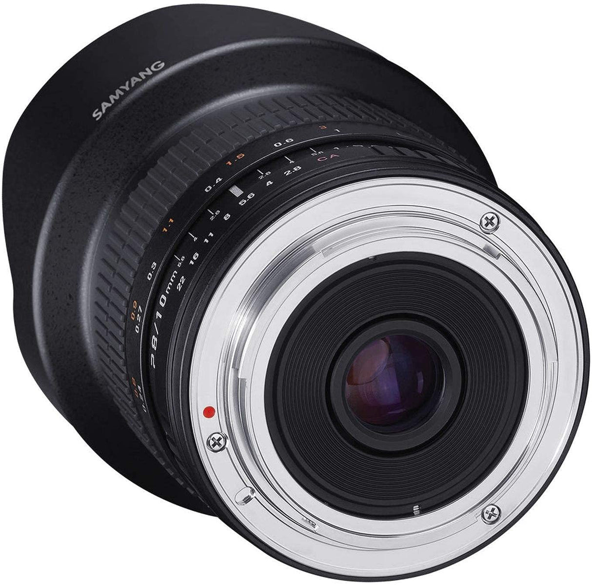 Samyang F1120403101 - Objetivo fotográfico DSLR para Nikon F Ae (Distancia Focal Fija 10mm, Apertura f/2.8-22 ED AS NCS CS), Negro