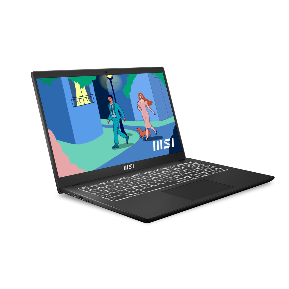 MSI Modern 15 B7M-440XES portátil Profesional 15.6 Pulgadas, FHD (1920x1080), Ryzen 7 7730U, AMD Radeon Graphics, 16GB RAM, 512GB SSD, Free Dos, QWERTY Español