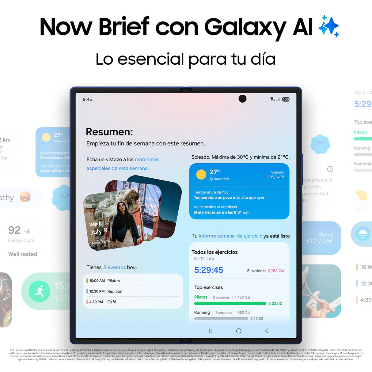 Samsung Galaxy Z Fold7 512GB - Galaxy AI, Ligero y Plegable, Pantalla Grande, Cámara 200MP, Memoria 12GB, Azul Intenso, Garantía del Fabricante 3 Años + 1 año Extra (Versión Española)