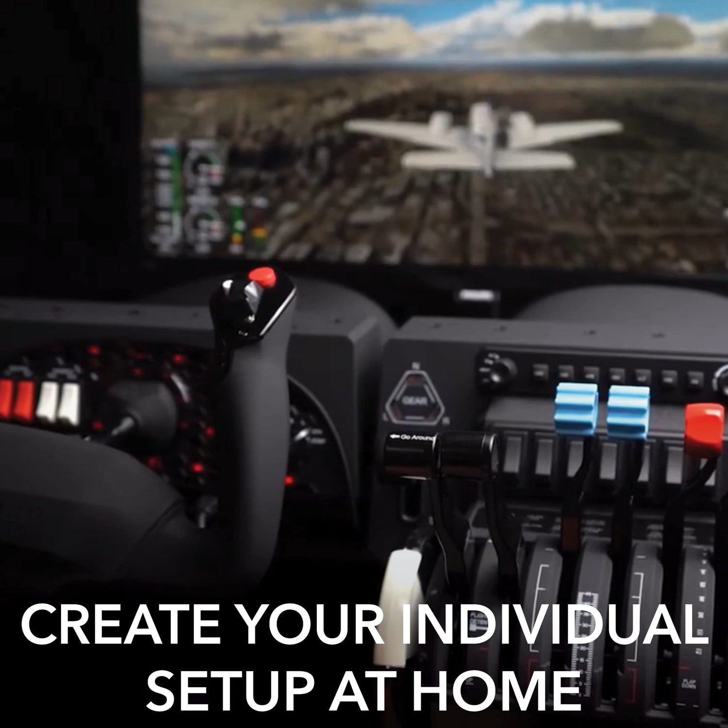 Honeycomb Aeronautical Alpha Flight Controls Yoke & Switch Panel in aviation quality for flight simulators, Universal control system for simmers, student pilots and pilots, Flight simulator for PC