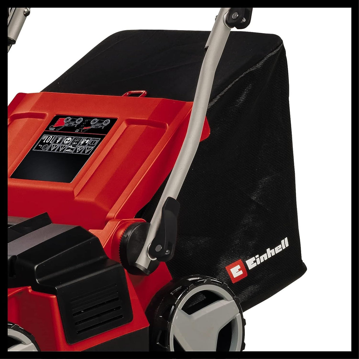 Einhell Escarificador aireador eléctrico GE-SA 1435/1 (1,4 kW, anchura de trabajo 35 cm, ajuste de profundidad de trabajo de 4 niveles, bolsa colectora 28 l)