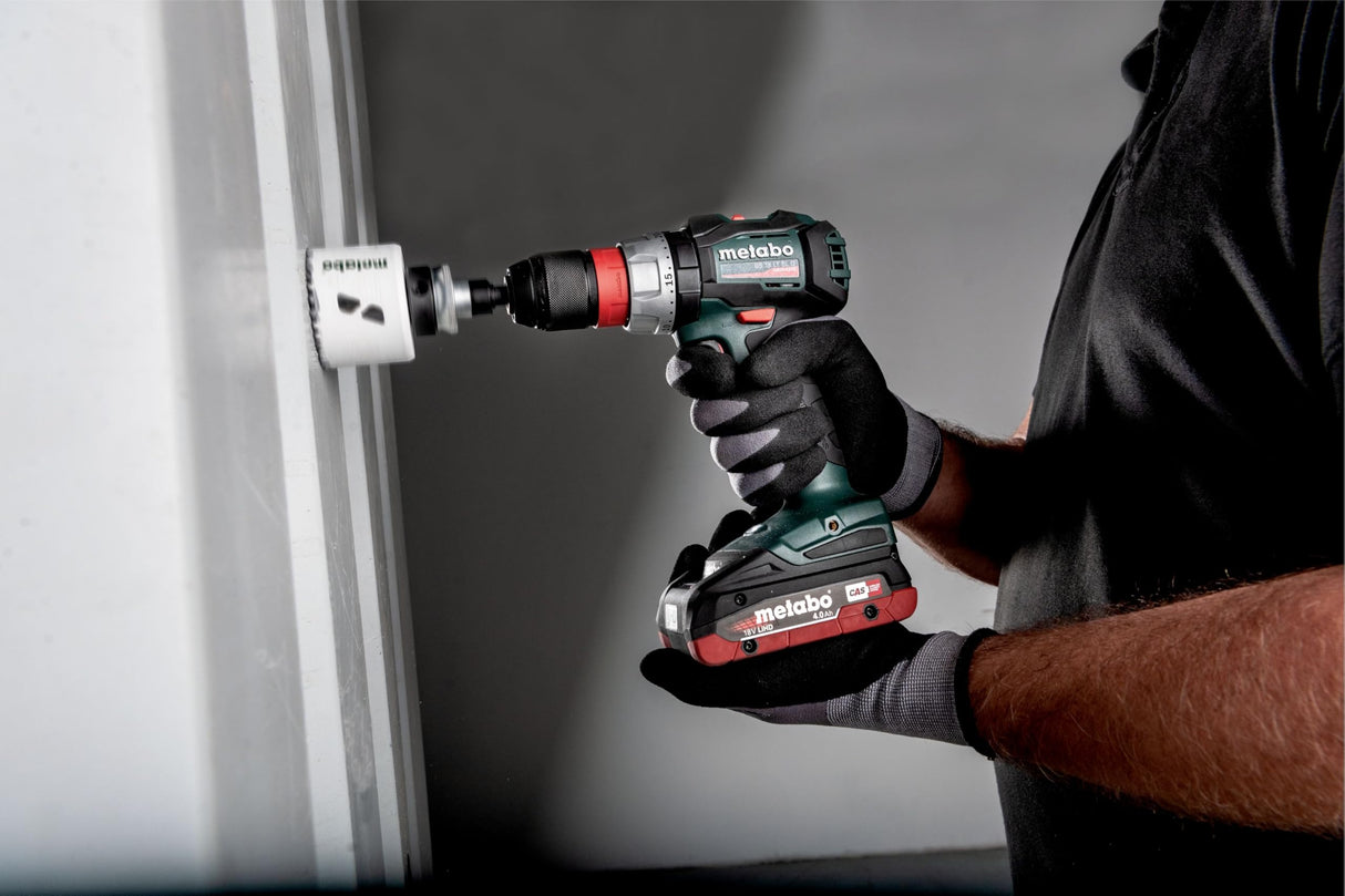 METABO 602334800 - Taladro atornillador sin escobillas a bateria 18V / 2x LiHD 4,0 Ah Li-Ion BS 18 LT BL Q con maletín