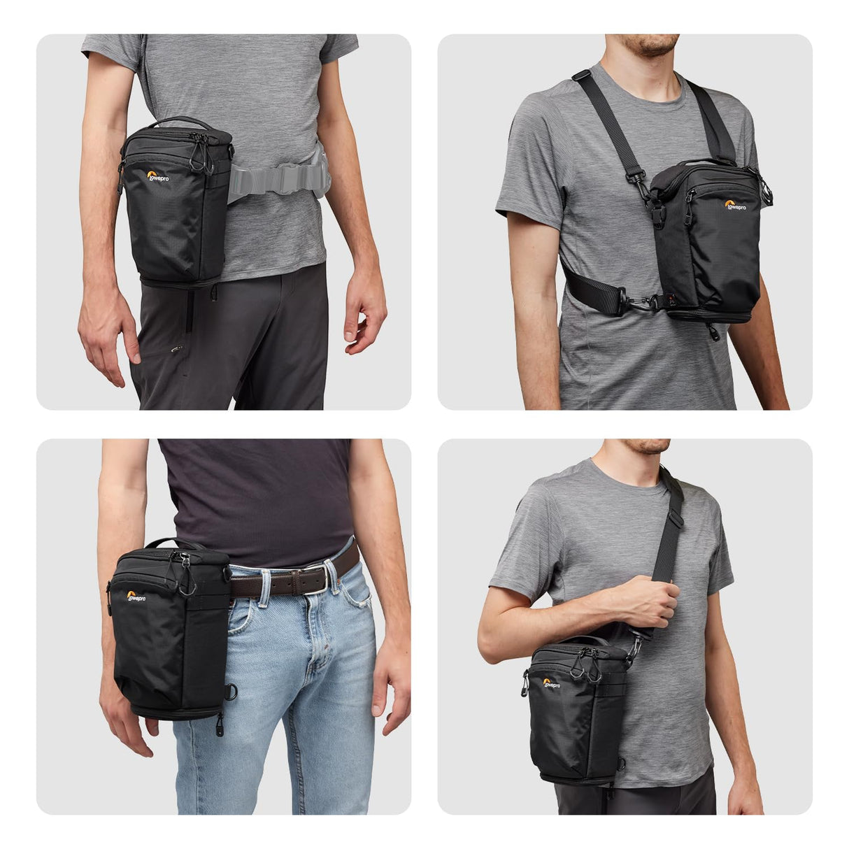 Lowepro ProTactic TLZ 70 Slim AW III Toploader Camera Bag, Camera Case for DSLR, Mirrorless, Vol. 4L Dim: 31x10.5x14cm for Cameras w/Lens Attached, Modular Shoulder Bag, for Photographer/Videographer