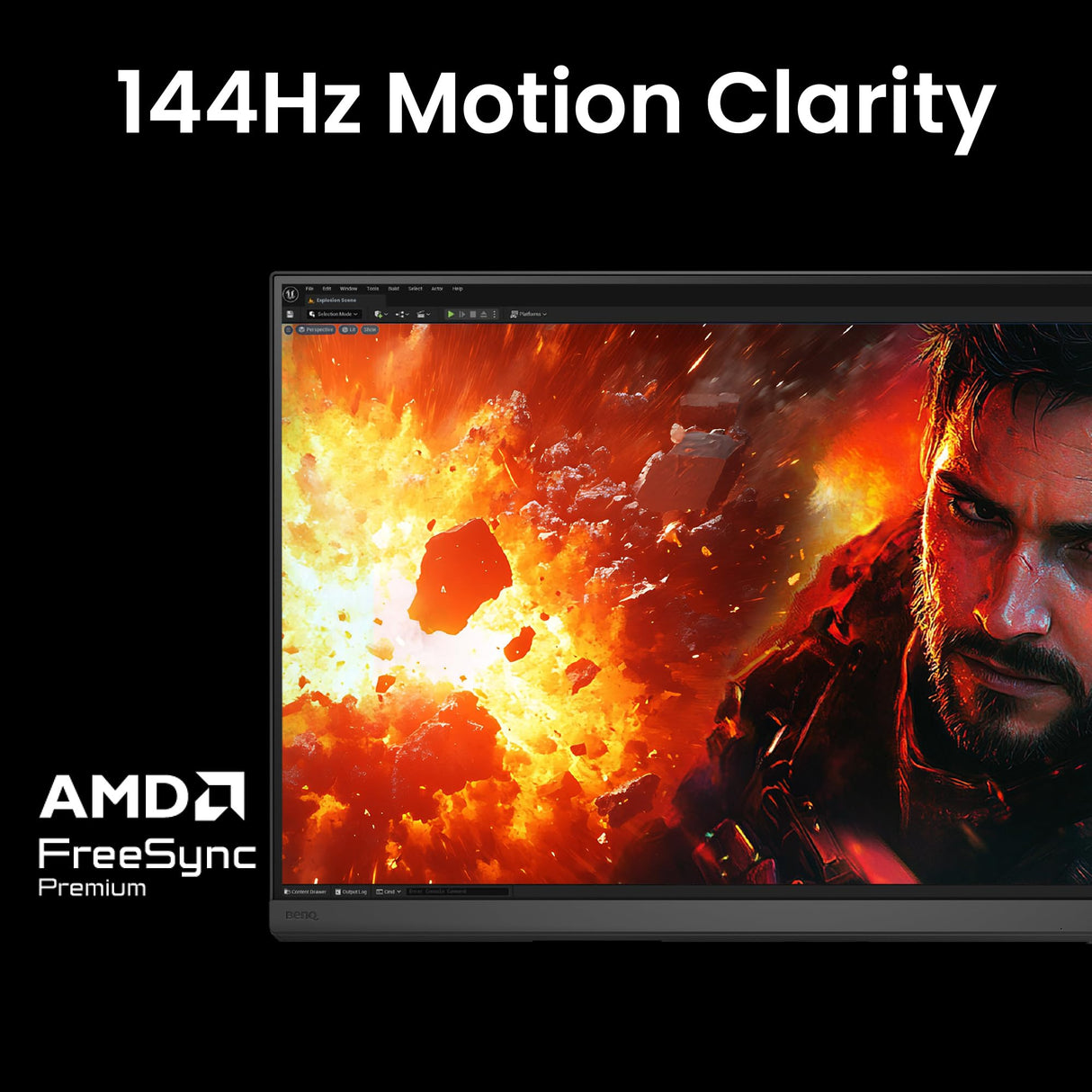 BenQ Creative Pro PD3226G 32” 4K UHD (3840x2160) 144Hz Monitor para diseñadores, IPS, 95% DCI-P3, 100% sRGB, Thunderbolt 4 90W, calibración Software, KVM, Daisy Chain, Panel Mate antirreflejos