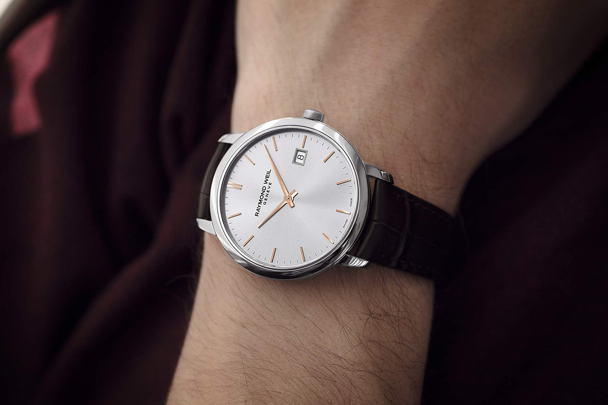 Raymond Weil Reloj Toccata, 5485 -SL5-65001, Redondo, Cuarzo para Hombre Plateado Caja de 39 mm