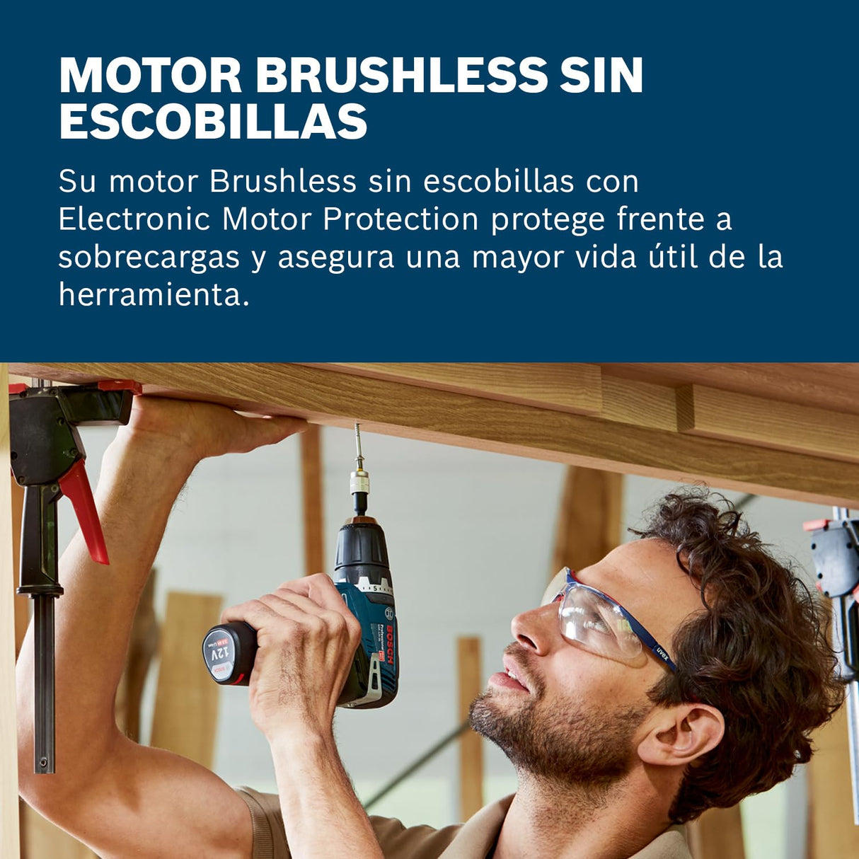 Bosch Professional 12V System GSR 12V-35 FC - Atornillador a batería (Brushless, 35 Nm, 4 cabezales FlexiClick, 2 baterías x 3.0 Ah, en L-BOXX)