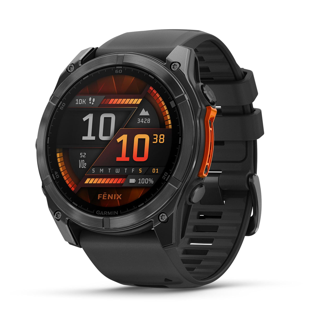 Garmin fēnix 8-51mm - Reloj de Alto Rendimiento GPS Multideporte con Pantalla táctil AMOLED, Linterna LED, Altavoz y micrófono Integrados, Mapas y hasta 29 días de autonomía, Negro