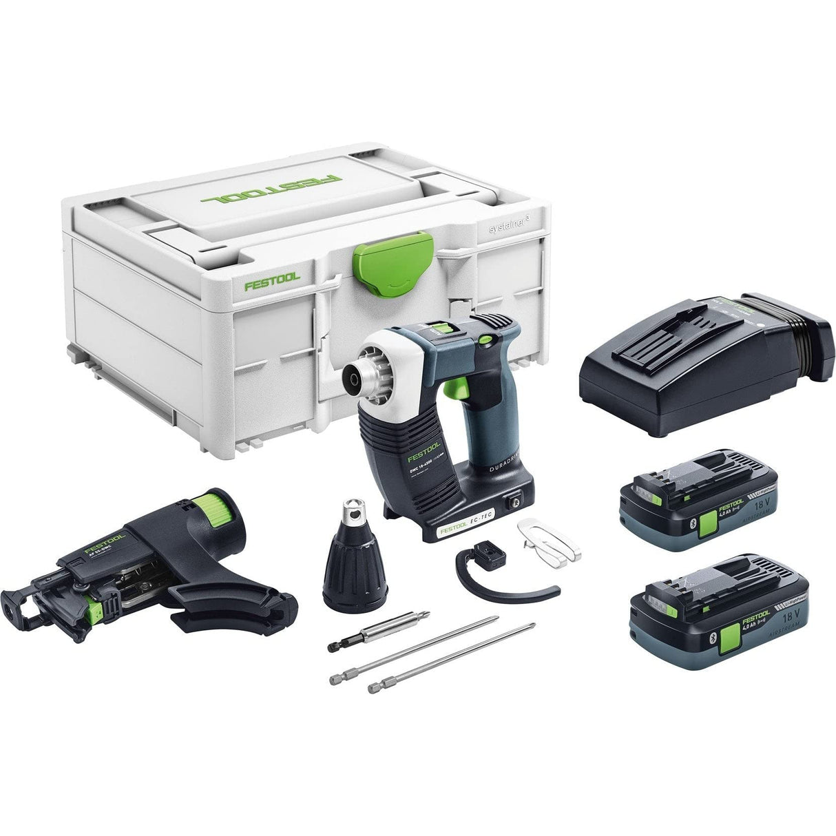 Festool Atornillador de construcción en seco a batería DWC 18-4500 HPC 4,0 I-Plus DURADRIVE