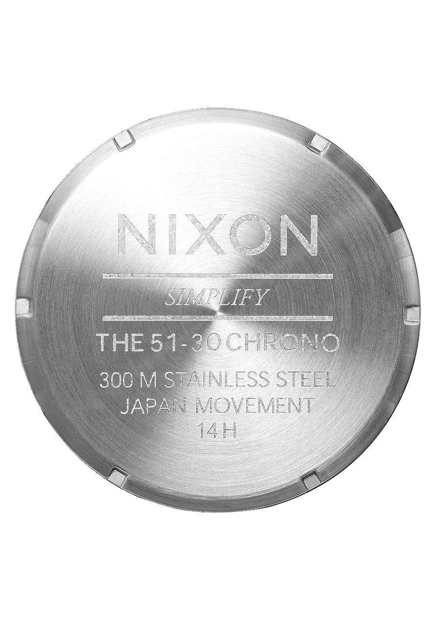 Nixon Reloj Análogo para de los Hombres de Movimiento de Cuarzo japonés con Correa en Acero Inoxidable A083-1921-00