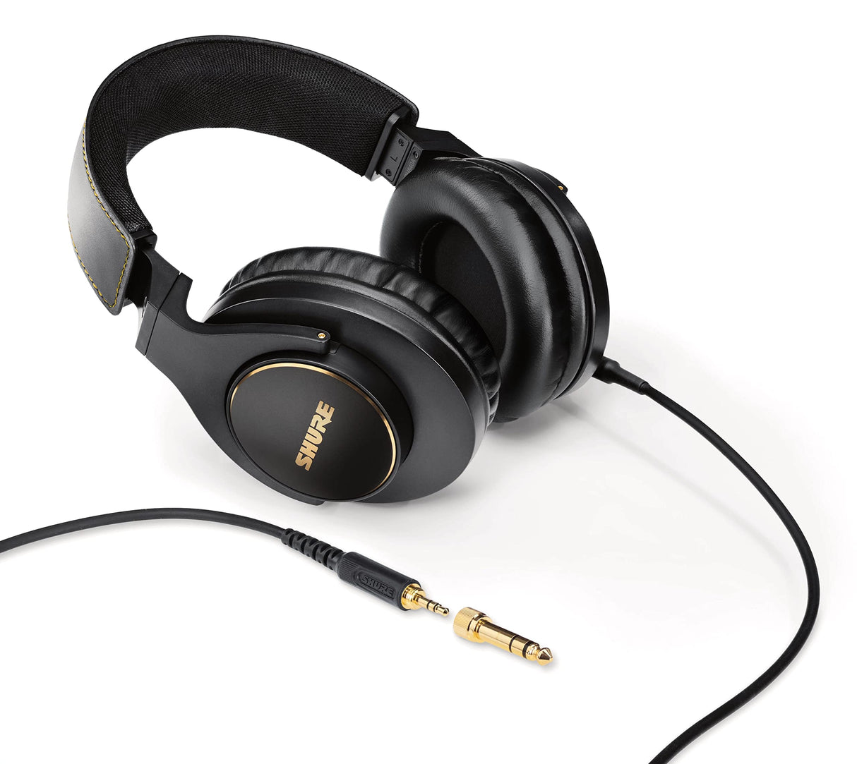 Shure SRH840A Auriculares con Cable de oído para Escuchar y monitoreo crítico, Profesionales, Sonido detallado, diseño Ajustable y Plegable