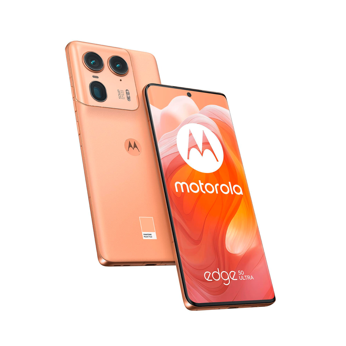 Motorola Edge 50 Ultra 16GB/1TB, Pantalla pOLED Super HD (1220p) de 6,7", Sistema de cámara Inteligente de Calidad Profesional, Carga TurboPower de 125 W (Incluido), Dual SIM, Peach Fuzz