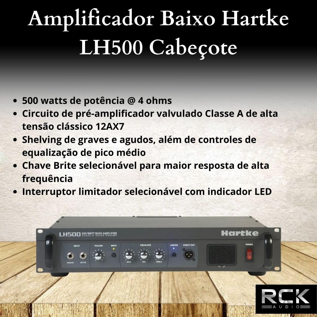 HARTKE LH500 - Parte superior (500 W)