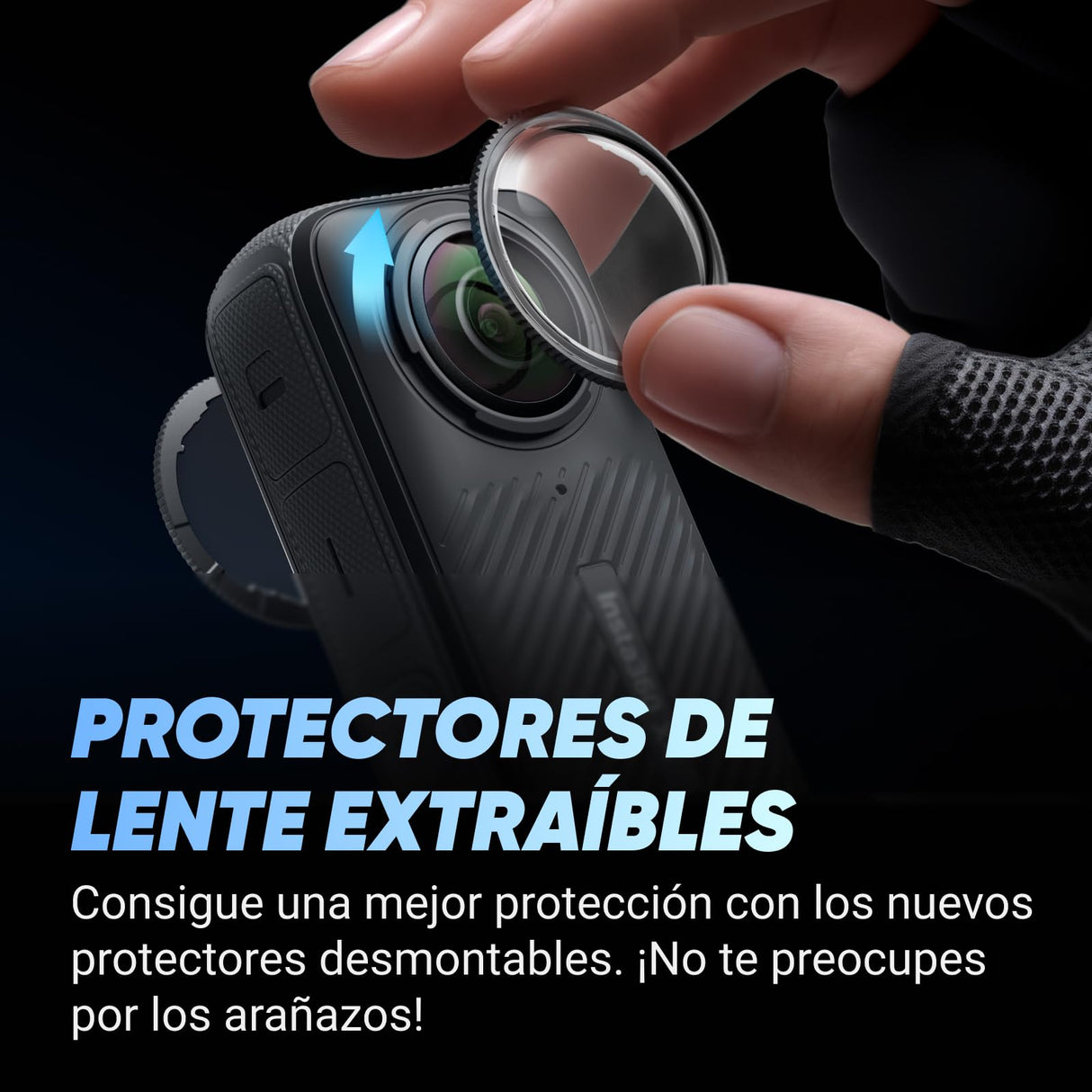 Insta360 X4 Paquete de Manillar Motero - Cámara de acción Impermeable 8K 360, Vídeo 4K Gran Angular, Efecto Selfie Stick Invisible, Protectores de Lente Extraíbles, 135 Min Batería, Edición IA