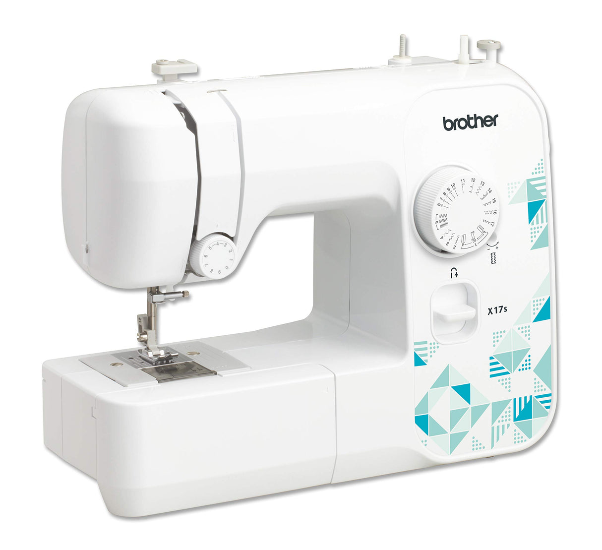 Brother Machine à Coudre, Plastique, Blanc/Bleu, 40 x 15 x 33 cm