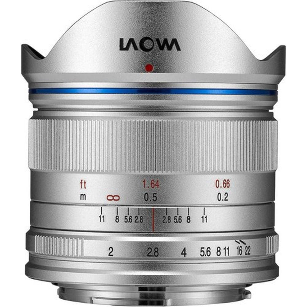 Laowa VE7520MFTSTSIL - Objetivo de 7.5 mm para cámaras de Micro 4/4 (16.9 MP, HD 720p) Color Plata