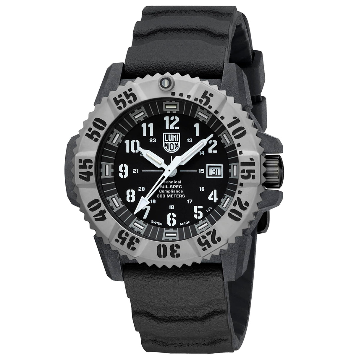 Luminox Reloj Analógico para Hombres de Cuarzo Suizo con Correa en Caucho XL.3351.1.Set