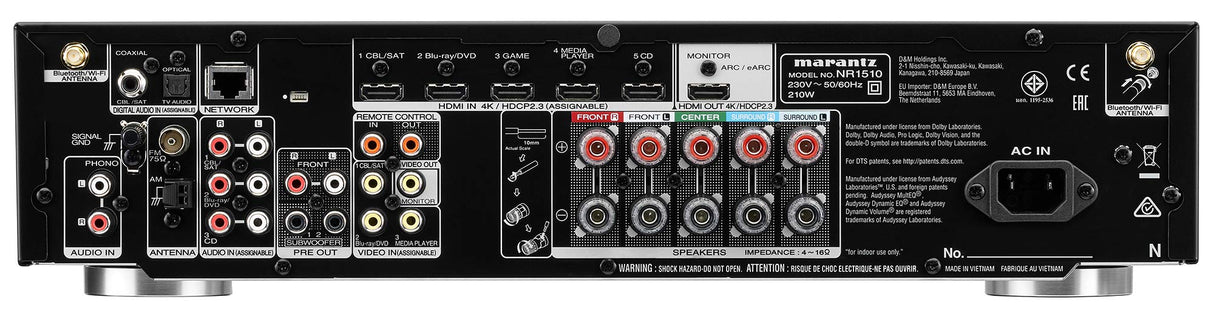 Marantz Professional, Nr1510 - Receptor AV de 5.1 Canales Compacto, Color Negro
