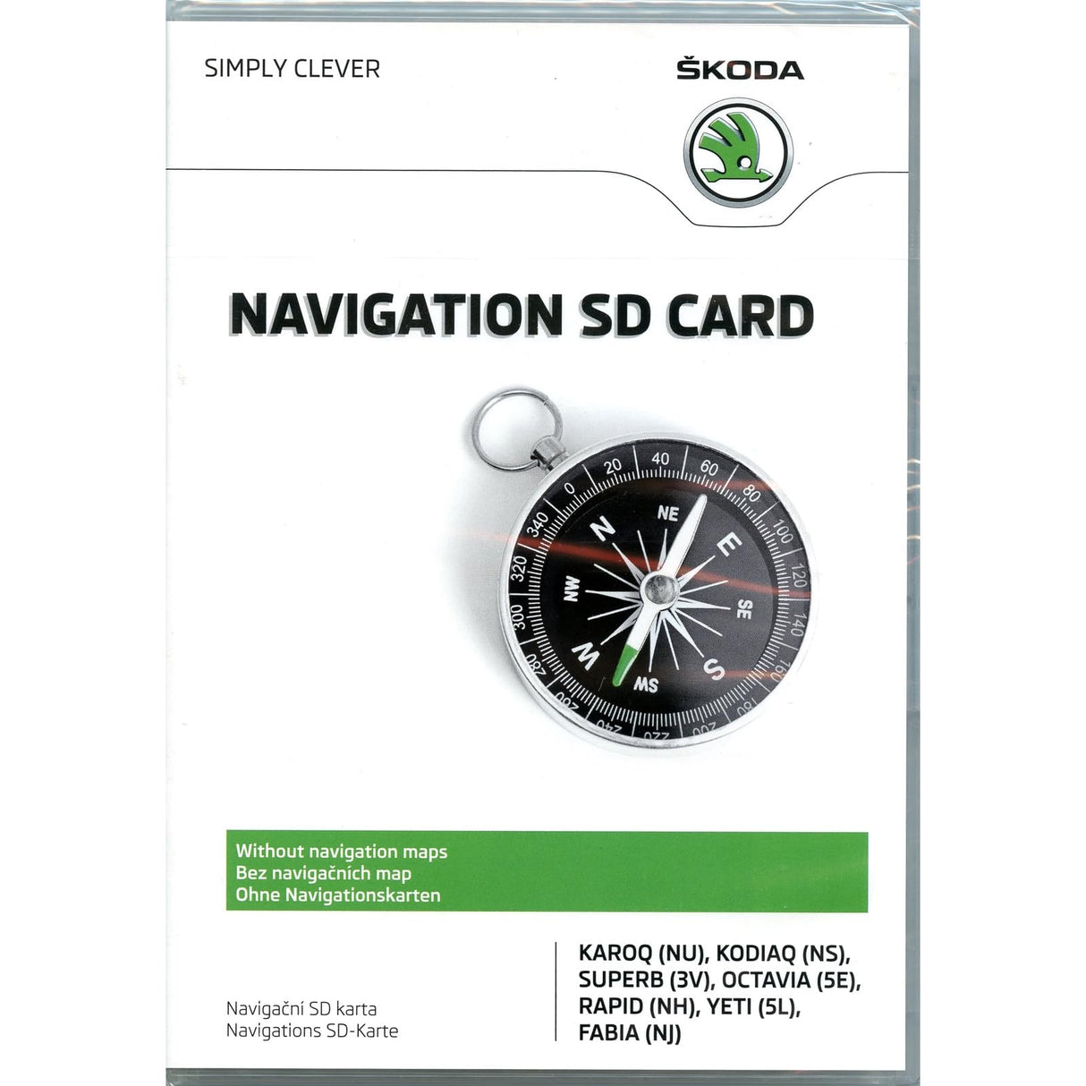 Skoda 5L0051236C - Tarjeta de Memoria SD de 16 GB para navegador MIB1 Amundsen (no Incluye Tarjetas de navegación)