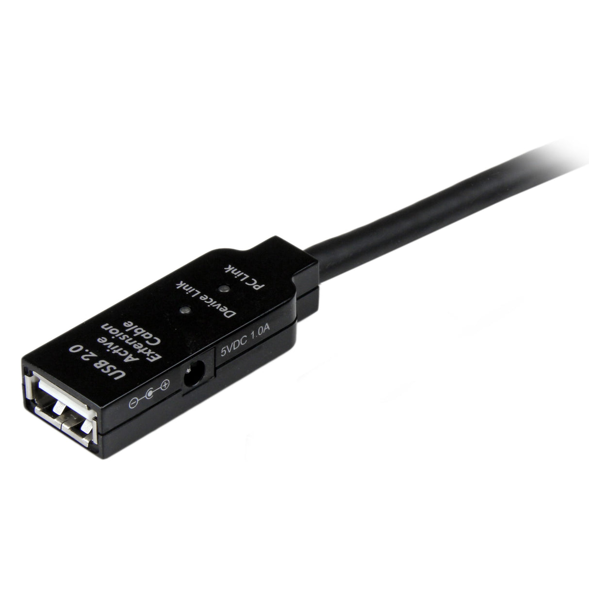StarTech.com Cable de Extensión Alargador de 20m USB 2.0 Hi Speed Alta Velocidad Activo Amplificado - Macho a Hembra USB A - Negro