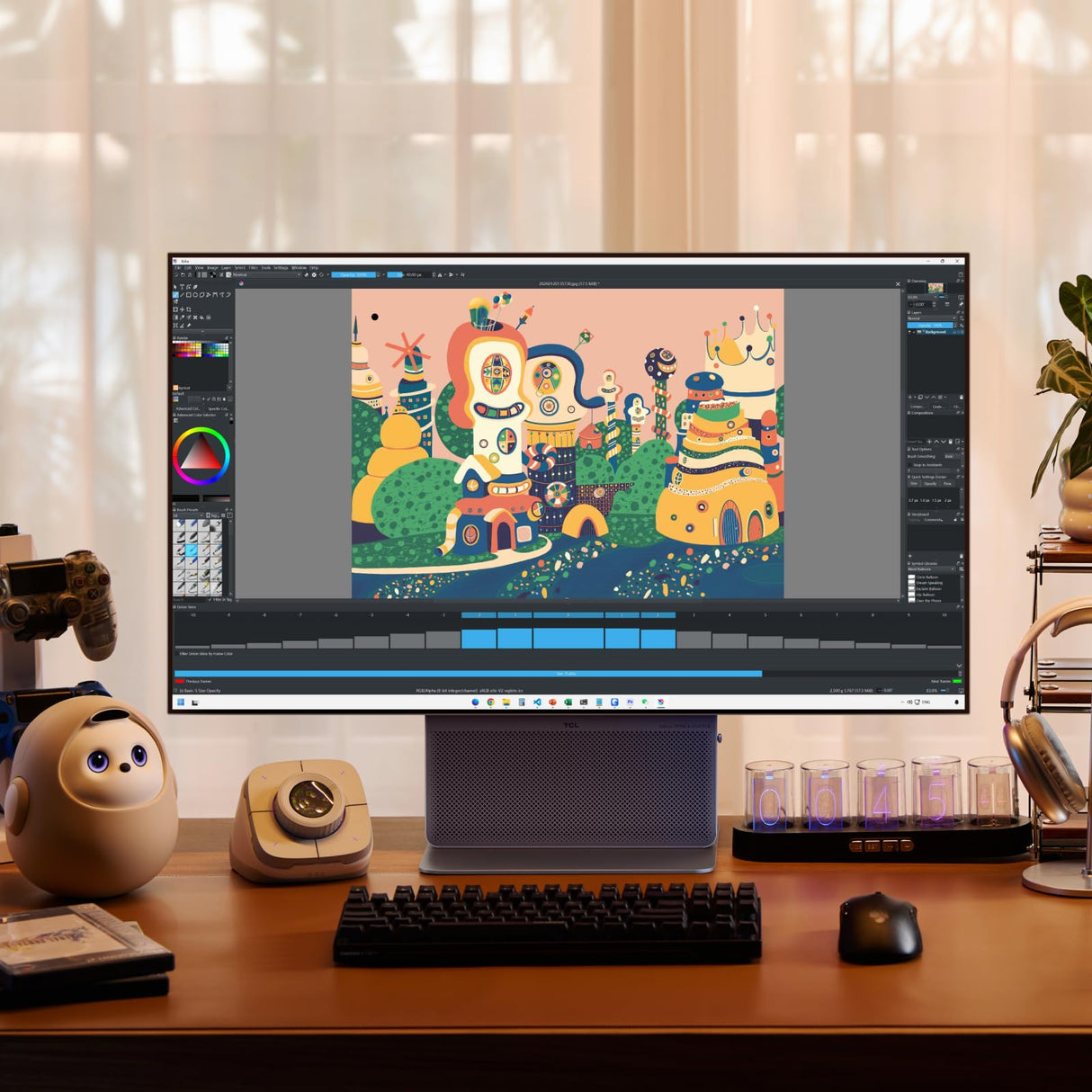 TCL 32X3A Monitor Gaming 32 Pulgadas OLED+, 4K UHD 240Hz, 480Hz FHD, 1300 nits, 0,03ms GtG, Pantalla Mate, AMD FreeSync Premium Pro, HDMI 2.1, Bang & Olufsen, USB-C (PD 90W)