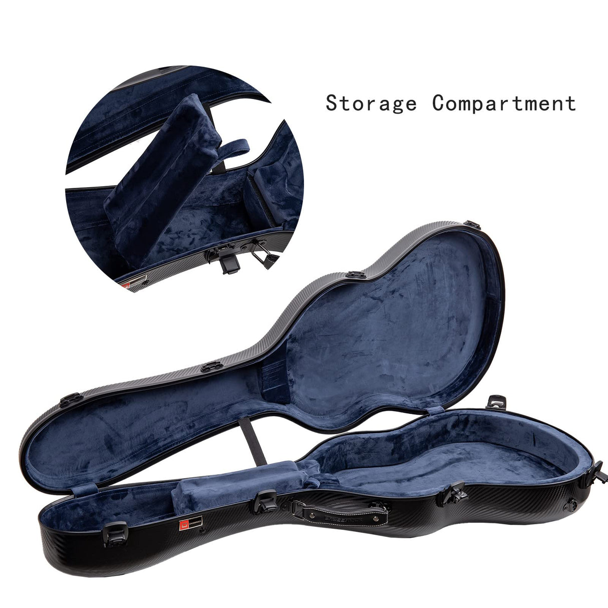 Crossrock Funda de policarbonato para Guitarras clásicas 4/4, Funda antiarañazos, Color Negro (CRF4020CBK), Black, 4/4 Classical, Guitarra clásica