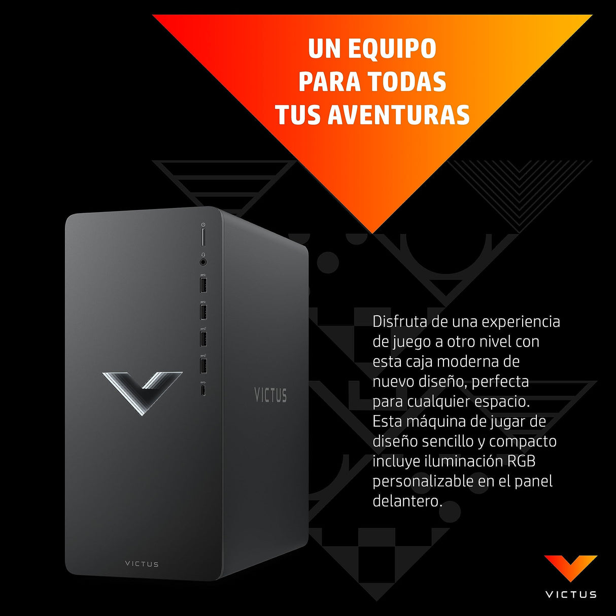 HP PC de Sobremesa 15L TG02-0020ns NVIDIA GeForce GTX 1660 Super AMD Ryzen 7 5700G 16 GB RAM 512 GB SSD + 1 TB HDD