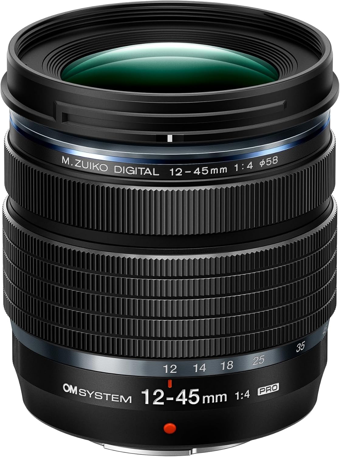 OM SYSTEM M.Zuiko DIGITAL ED 12-45mm F4.0 PRO Objetivo, Zoom Estándar Ultra-Compacto, Alta Resolución, Resistente a la Intemperie,Compatible con todas las cámaras MFT (Olympus OM-D y Pen, Panasonic G)