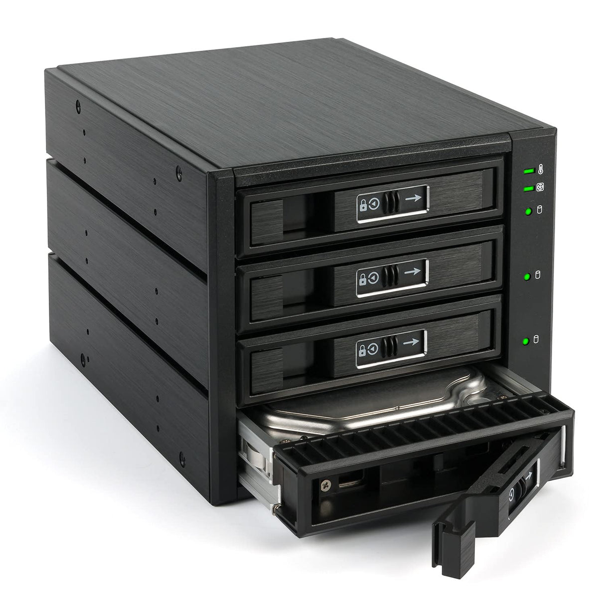 FANTEC Backplane BP-T3141 SAS I, II + SATA I, II y III para 4 discos duros de 3,5" y 2,5" en una bahía de 3 bahías de 5,25".