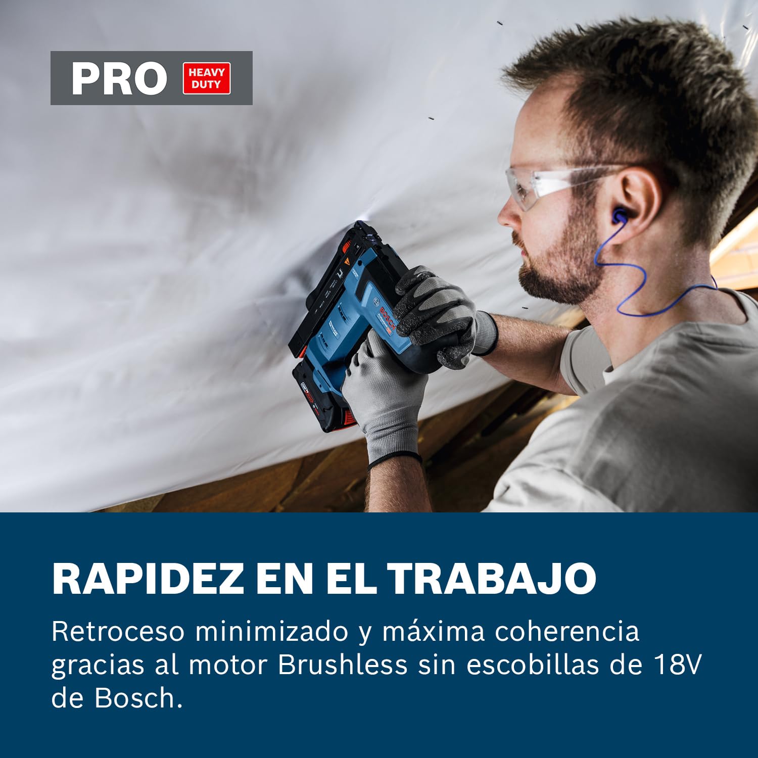 Grapadora para madera a batería GTH 18V-14 con Bosch Professional 18V System (incl. gancho para cinturón)