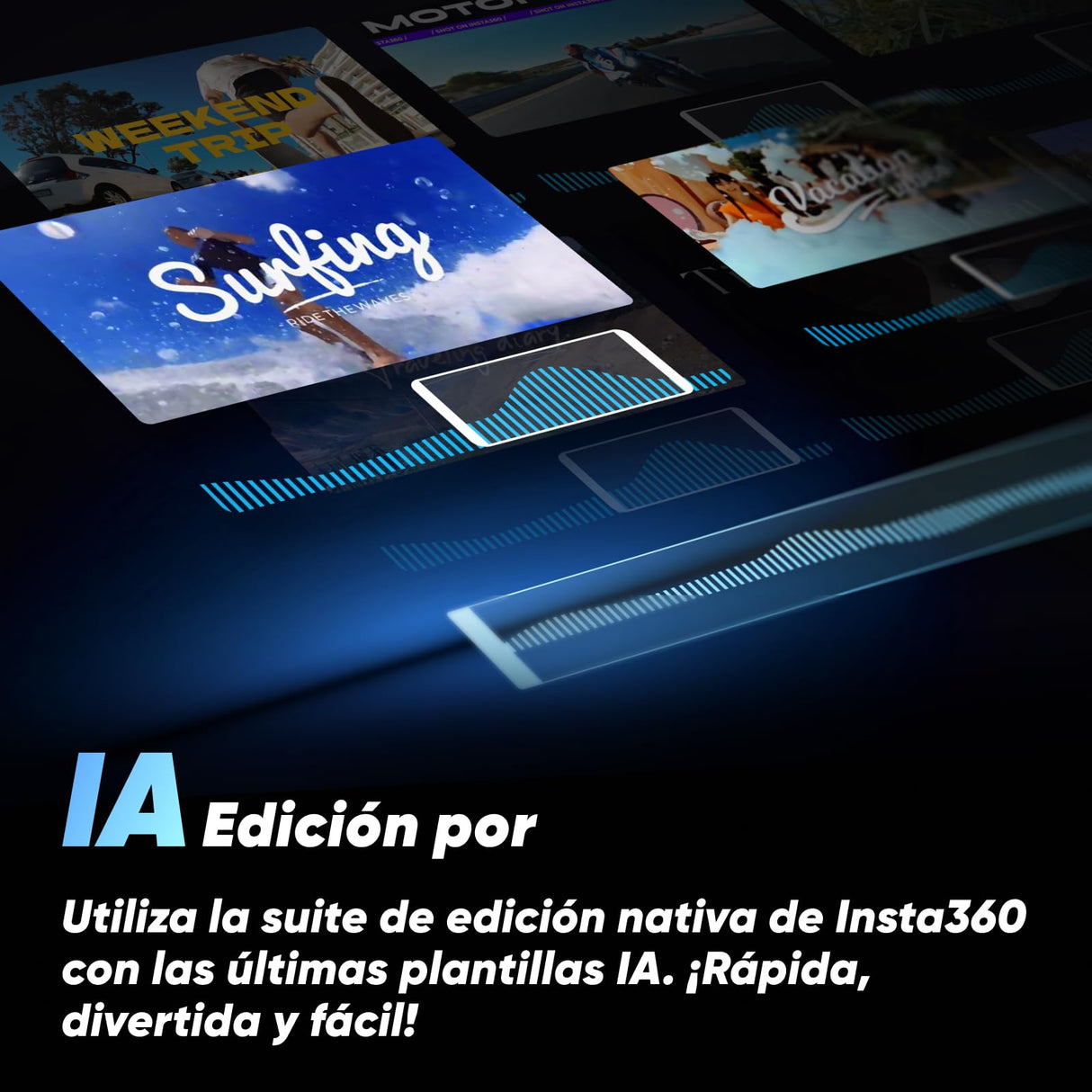 Insta360 X3 Action Bundle - Cámara de acción impermeable de 360° con sensor de 1/2 pulgada