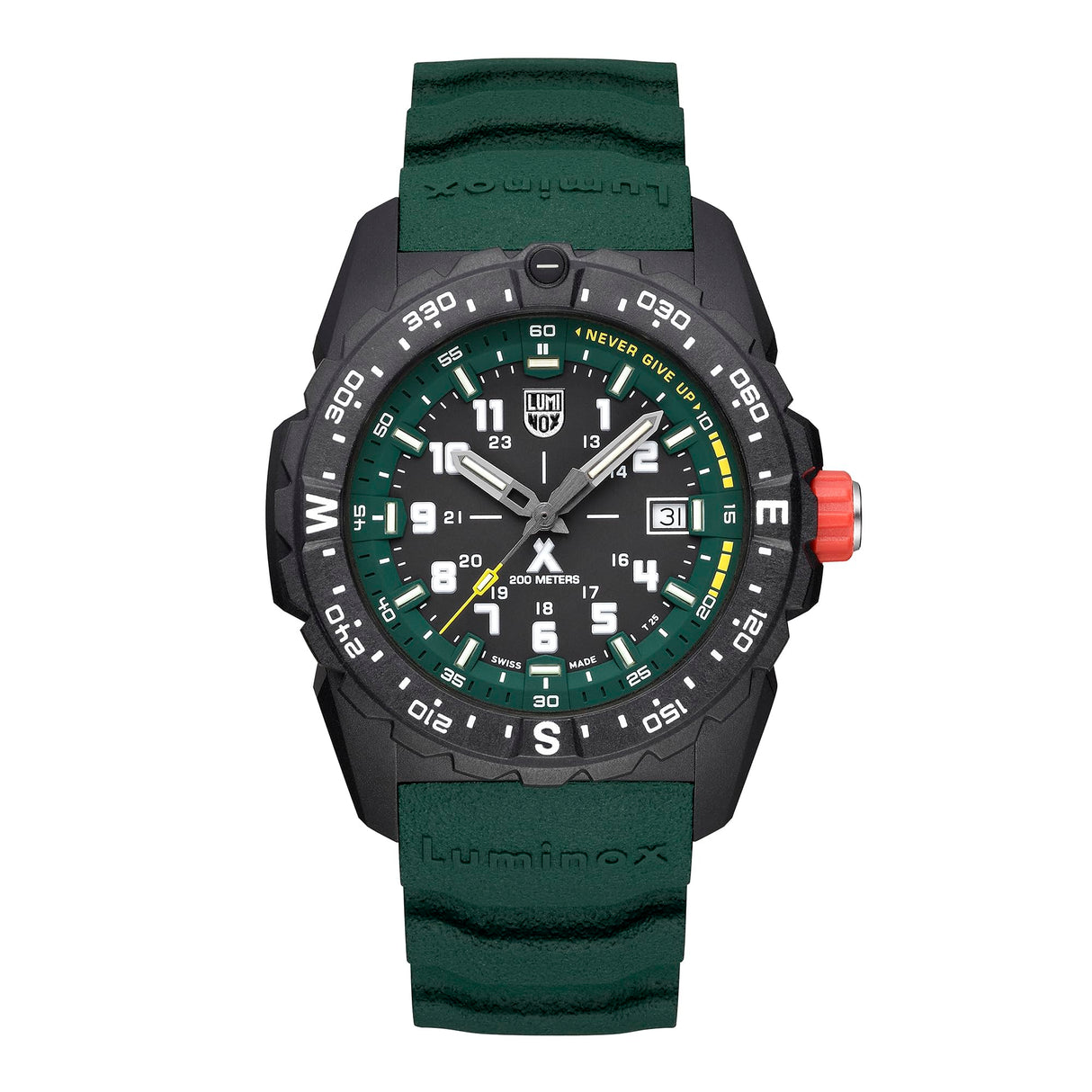 Luminox Reloj Analógico para Hombres de Cuarzo Suizo con Correa en Caucho XB.3735